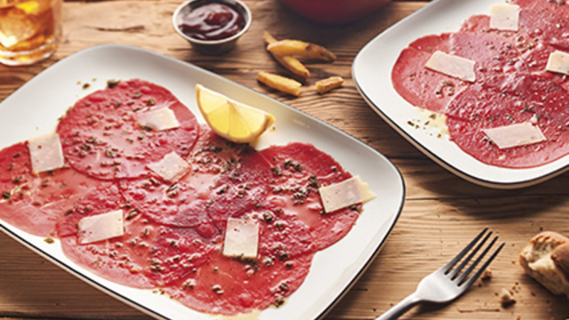 Carpaccio de bœuf double