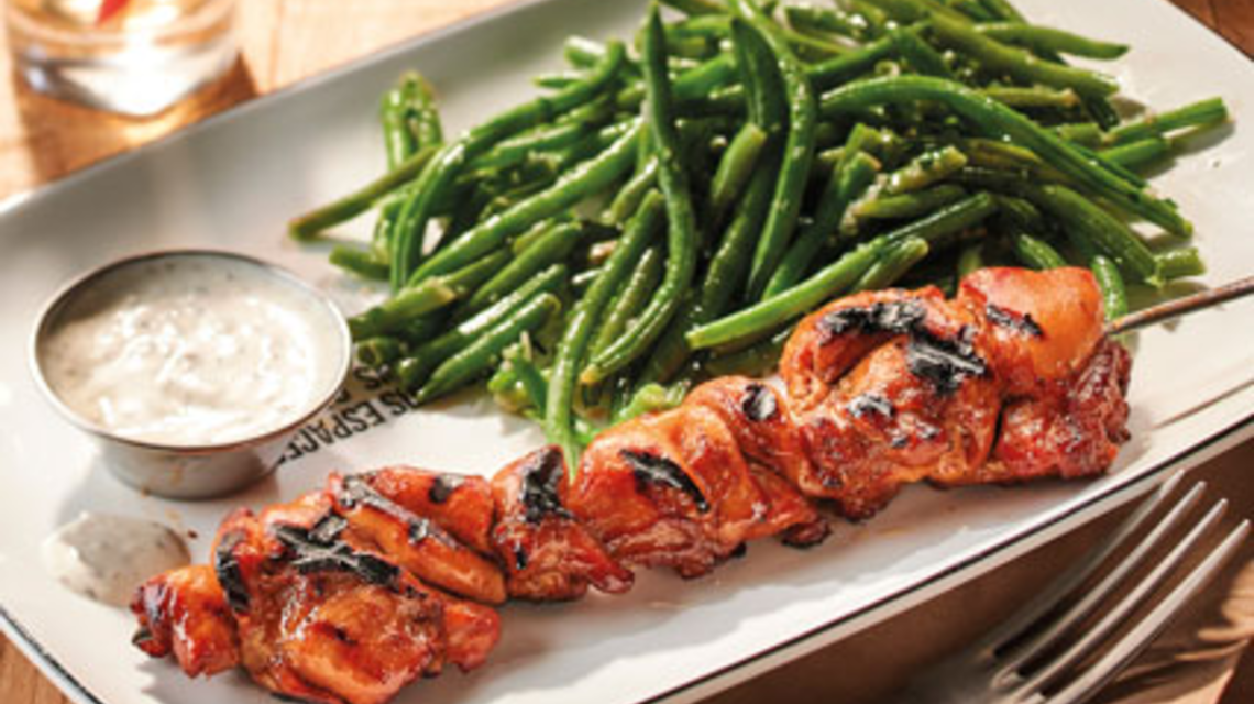 Brochette de poulet louisiane