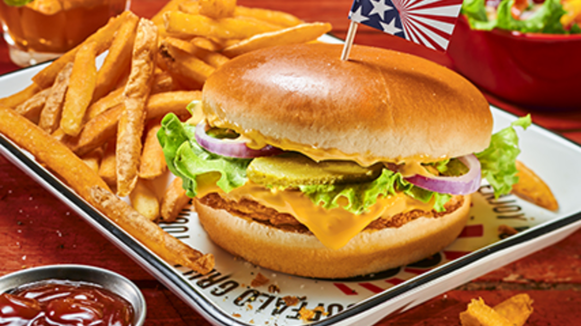 Famous veggie burger