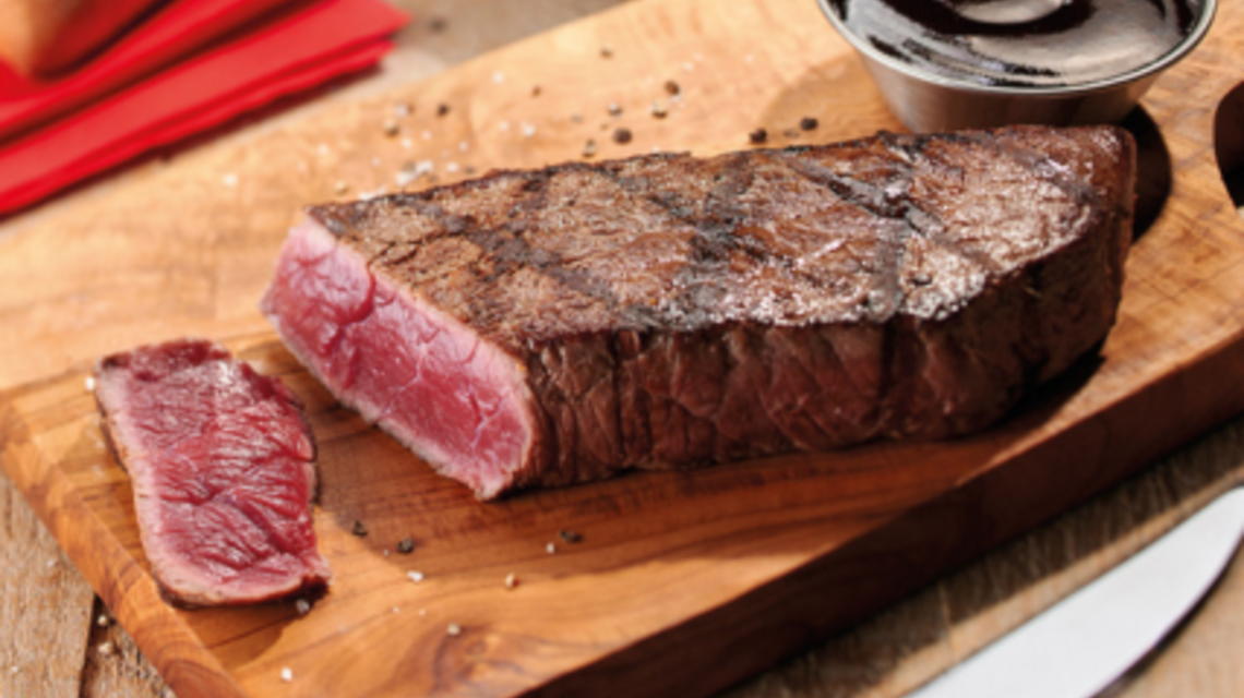 Pavé de bison mariné