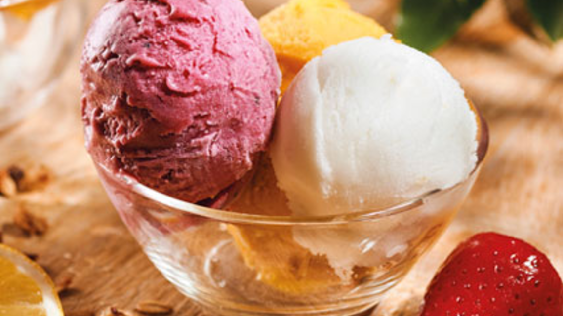 Glaces et sorbets 3 boules