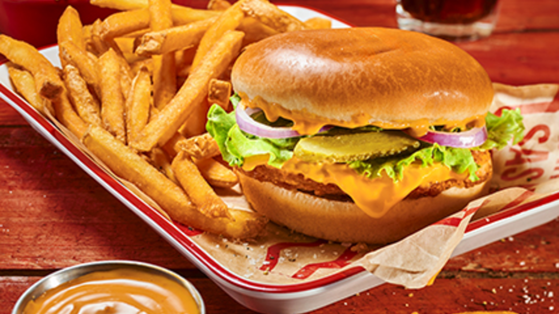 Spicy veggie burger