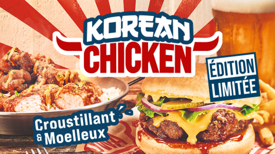 Korean chicken, édition limitée, croustillant et moelleux