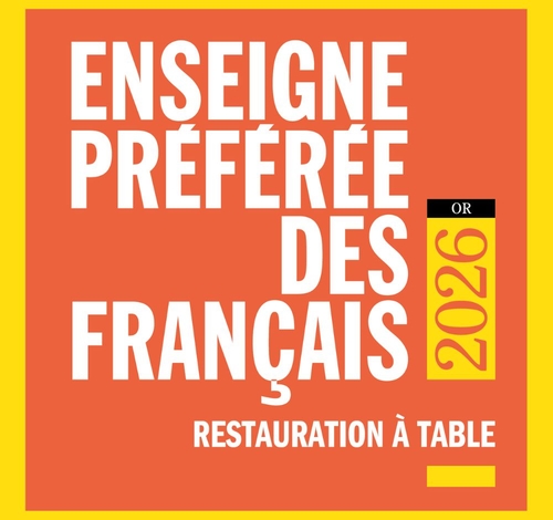 Enseigne préférée des français 2026 Restauration à table