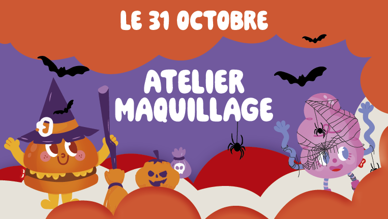 Atelier maquillage Halloween 2024 Atelier maquillage Halloween 2024