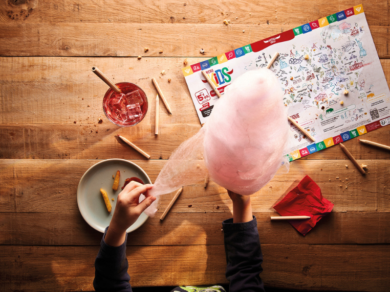 Barbe à papa pour les enfants