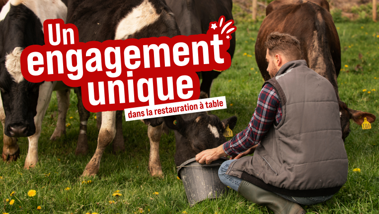 Un engagement unique dans la restauration à table