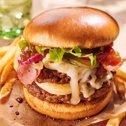 Double burger chèvre