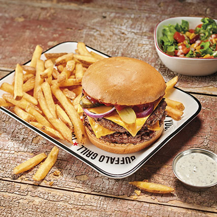 Double classic burger
