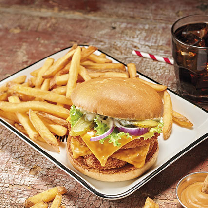 Double ranch burger