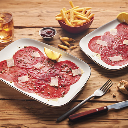 Carpaccio de bœuf double