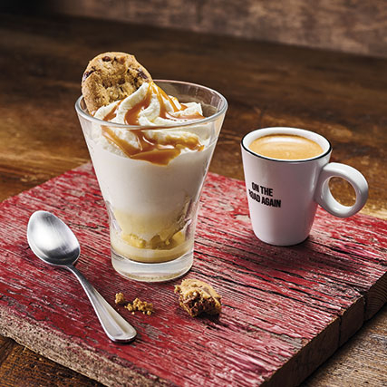 Coupe vanille cookie caramel