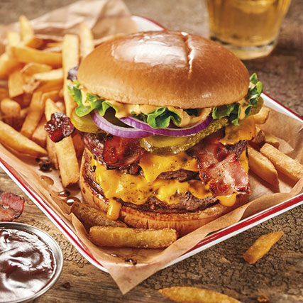 Super famous bacon burger