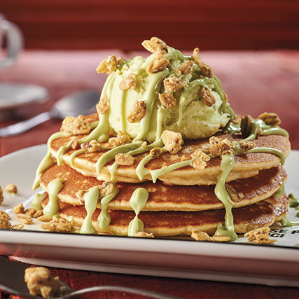 Pancakes pistache