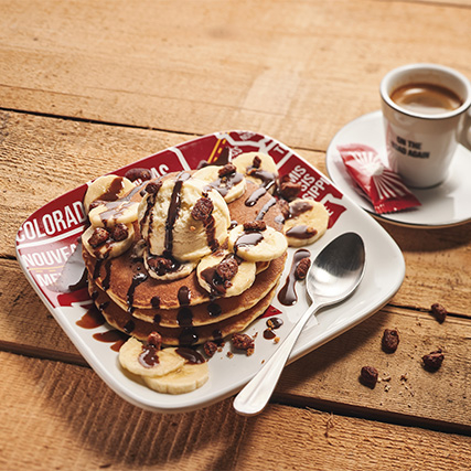 Pancakes choco banane